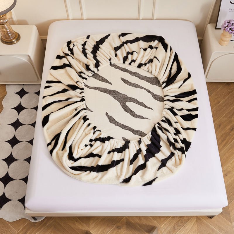 Soft Warm Winter Velvet Fleece Bed Fitted Sheets